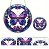 GKA XL Sonnenfänger Schmetterling lila 20 cm Buntglas Produktbild-Vorschau 7