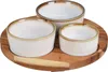 Excellent Houseware | Serviertablett Set - 4 Teile - Holz - Produktbild-Vorschau 1