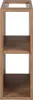 A simple, front-facing view of a wooden shelf unit. Anteprima dell’immagine prodotto