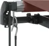 Close-up of an awning mechanism with a brown fabric canopy. Anteprima dell’immagine prodotto