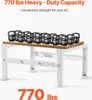 A heavy-duty stand for an air conditioner, demonstrated with kettlebells to show its weight capacity. Anteprima dell’immagine prodotto