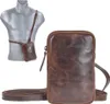 Greenburry Handy Umhängetasche "Rugged" Leder 12x18 cm Produktbild-Vorschau 1