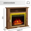 Elektrokamin BALDERIA Liora - Standkamin, Ablagefach, Produktbild-Vorschau 6
