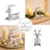 Marrakesch Weihnachtsdeko Hirsch Silber 19 cm | Edle Produktbild-Vorschau 5