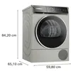 Wärmepumpentrockner 9 kg Silber-inox Auto/Smart Dry Home Produktbild-Vorschau 3