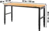 Établi VEVOR, 1549 x 508 mm Table d'atelier, Réglable en Voir les images du produit 8
