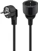 A black power cord with a European plug and socket is shown against a white background. Náhľad obrázku produktu