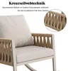 Merax Outdoor hojdacie kreslo s odolným kovovým rámom, Náhľad obrázku produktu 10
