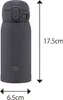 ZOJIRUSHI SM-WS36-BM Termohrnek cestovní, 360 ml, černý Náhled obrázku produktu 2
