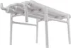 A white structure made of pipes, resembling a table or stand. Podgląd zdjęcia produktu