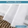 Tende bianche con balza, set da 2, 132x244 cm. Tende Anteprima dell’immagine prodotto 3