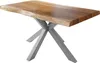 Esstisch 160 x 85 cm Akazie massiv natur Baumkantentisch Produktbild-Vorschau 2