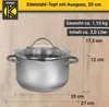 Krüger nerezový hrniec 3000ml 20cm Náhľad obrázku produktu 5