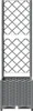 vidaXL Pflanzkübel mit Rankgitter Hellgrau 40x40x136 cm PP Produktbild-Vorschau 3