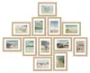 Bomoe Set di 12 cornici Ocean, 13x18 cm, rovere Anteprima dell’immagine prodotto 1