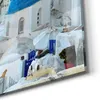 DEQORI Glasbild Echtglas 4x50x50 cm 'Blaue Kuppeln von Oia' Produktbild-Vorschau 5