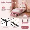Polsterbett Kinderbett 90x200 cm mit Hasen-Design, Produktbild-Vorschau 3