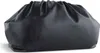 A black leather pouch bag is shown against a white background. Produktbild-Vorschau