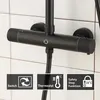 CECIPA Duschsystem mit Thermostat Duscharmatur Regendusche Produktbild-Vorschau 8