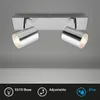 LED Badleuchte Spotleuchte IP44 GU10 IP44 5 W chrom Produktbild-Vorschau 2