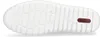 The bottom view of a white sneaker sole with a brown logo. Náhled obrázku produktu