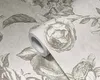 Tapete Rosen-Muster im Vintage Zeichen Stil – Grau, Creme Produktbild-Vorschau 13