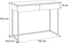 Make-uptafel AURORA KASHMIR, gemonteerd Productafbeelding-voorbeeld 6