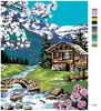 Zuty - Malen nach Zahlen - BLOCKHAUS IN DEN BERGEN, 40x50 Produktbild-Vorschau 3