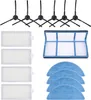 Wischtüch Bürste Filter Ersatzteile Set für ILIFE ZACO V3 Produktbild-Vorschau 1