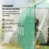 Serra Outsunny, circa 3 x 2 x 2 m, serra in plastica con 6 Anteprima dell’immagine prodotto 4