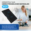 A woman is cooking in a kitchen, with a charcoal filter shown in the foreground. Produktbild-Vorschau