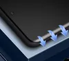 Close-up of a smartphone screen protector with blue arrows indicating a feature. Anteprima dell’immagine prodotto