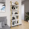 Vicco Reposé žebřík Ava, 60 x 183 cm, Bílá/Zlatá Náhled obrázku produktu 4