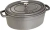Staub La Cocotte 31cm oval Graphit-grau, Gusseisen Produktbild-Vorschau 1