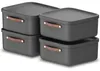 Rotho 4er-Set Aufbewahrungsbox 20 L Maloja - Kunststoffbox Produktbild-Vorschau 1