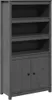 vidaXL Highboard Grau 80x35x154 cm Massivholz Kiefer Produktbild-Vorschau 2