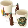 Bier Kaffeebecher mit Bierflasche als Griff Produktbild-Vorschau 1