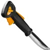 A close-up view of the handle and throttle mechanism of a string trimmer. Produktbild-Vorschau