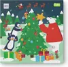 An advent calendar with a Christmas theme, featuring animals decorating a Christmas tree. Produktbild-Vorschau