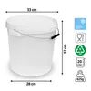 plasteo® Secchio da 10x 20 litri con coperchio Secchio in Anteprima dell’immagine prodotto 2