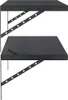 Two black wall shelves are shown against a white background. Anteprima dell’immagine prodotto