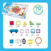 Magnetische Bausteine 70‑teilig – 3D Konstruktionsspielzeug Produktbild-Vorschau 3