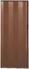 A closed brown folding door. Produktbild-Vorschau
