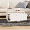 Couchtisch Weiß 55x56x32 cm Massivholz Kiefer , Couchtische Produktbild-Vorschau 7