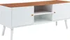 Fernsehschrank 'Reyljand' mit 2 Türen 120 x 35 x 50 cm Weiß Produktbild-Vorschau 3