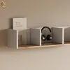 Wandregal Livinity Lorena Weiß/Goldkraft Eiche 90 x 20 cm, Produktbild-Vorschau 5