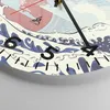 Wanduhr - Rund - Glasuhr - Rot modern vielleicht - 40x40cm Produktbild-Vorschau 5