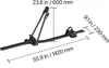 VEVOR Dachfahrradträger 15 kg Tragkraft, aufrechter Produktbild-Vorschau 8