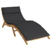 Möbel Sonnenliegen-Auflage Schwarz 180x60x3 cm Produktbild-Vorschau 3