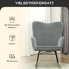 Fauteuil à bascule HOMCOM, fauteuil à bascule aspect Voir les images du produit 6